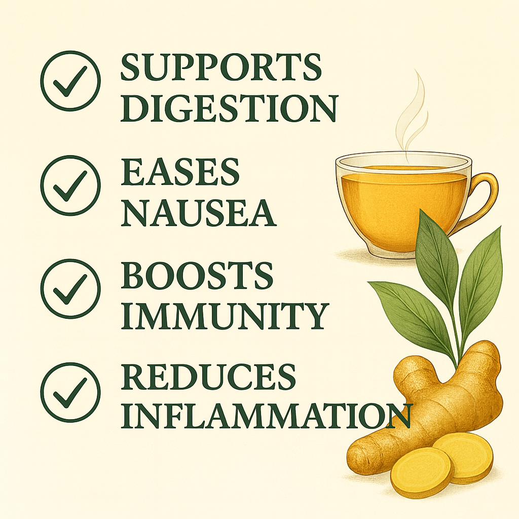 For Vitality® Organic Ginger Tea Bags (100 Count | 7 oz | 200g)
