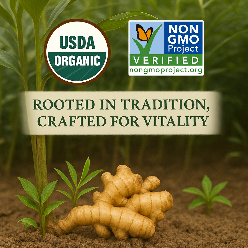 For Vitality® Organic Ginger Tea Bags (100 Count | 7 oz | 200g)