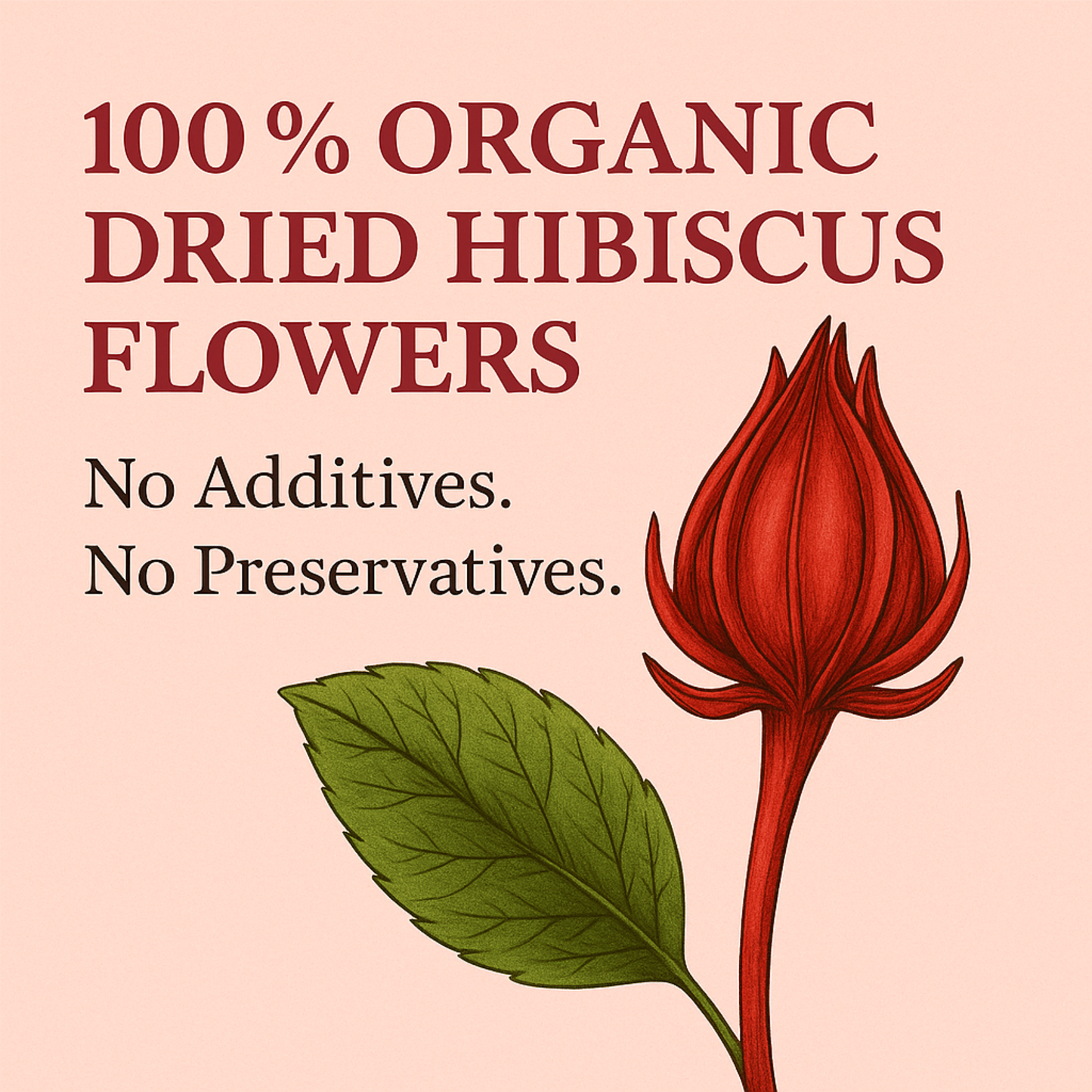 For Vitality® Organic Hibiscus Tea Bags (100 Count | 8 oz | 226g)