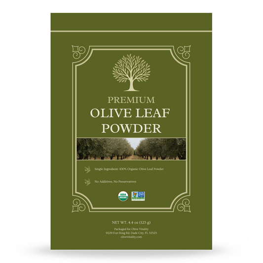 Olive Vitality® Organic Olive Leaf Powder (4.4 oz | 125 g)