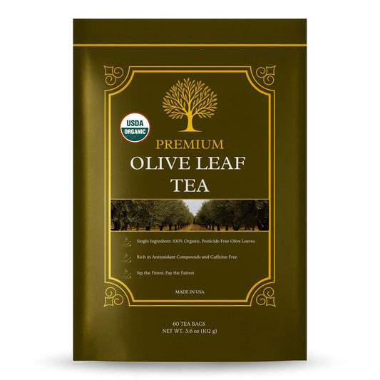 Olive Vitality® Organic Olive Leaf Tea Bag (60 Count | 3.6 oz | 102 g)